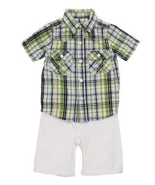 Check Shirt and Shorts Set