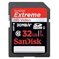 SanDisk Extreme SDHC 32GB Speicherkarte (HD-Video, 30Mbps) [Amazon Frustfreie Verpackung]