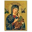Our Lady of Perpetual Help - Canvas Transfer Linen Print Wrapped around the Sides - 15.5"x12"x2"