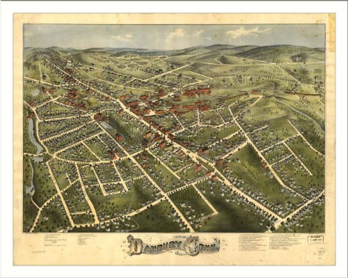 Historic Danbury, Connecticut, c. 1875