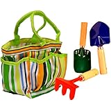 JustForKids Garden Tool Set with Tote