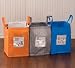 Gaiam Folding Recycling Bags (Color Coded) Set of 3 (Paper, Glass, Cans)