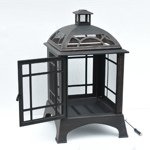 BRASÉRO POÊLE FOYER CHAUFFAGE ACIER EXTÉRIEUR JARDIN NEUF 81