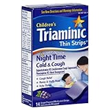 Triaminic Children's Thin Strips Cold & Cough, Night Time, Grape Flavored, 14 ct.