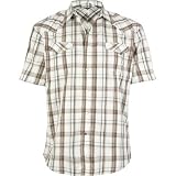 MICROS Western Plaid Mens Shirt - Natural by Micros