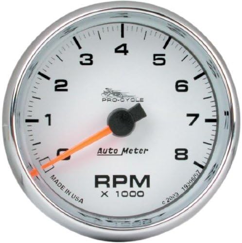 BKRider 2-5/8 Electronic White Face Tachometers For Harley-Davidson (ZZ 2211-0008)