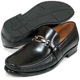 Mezlan '6855' Vamp Bit Loafers Mens - Black by Mezlan