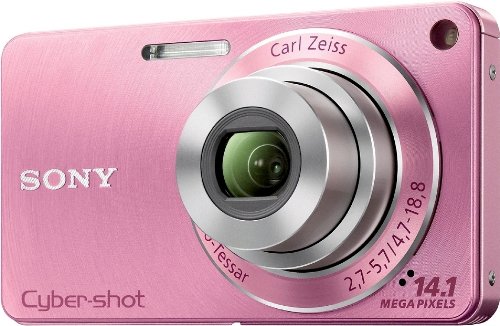 Sony DSCW350P Cyber-shot Digital Camera - Pink (14.1 MP, 4x Optical Zoom) 2.7 inch LCD