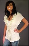 Theory - Theory Diana Embellished Top in Off-White