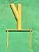 The Original Umbrella Stand - Use Anywhere, Sand or Grass, Easy to Use, Yellow with Thumbscrews