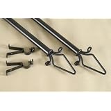 A&F Rod D�cor - NEW Decorative Curtain Rod #28, 28-48 inch, black by 