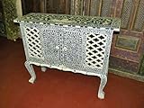 Gift for Him-hand Crafted Bone Inlay Sideboard Chest Tv Stand