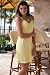 Yellow Jersey Dress with silver accent