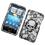 White Skulls 2D Texture Hard Protector Case Cover For HTC Inspire 4G