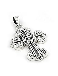 Vintage Sterling Silver Cross Pendant