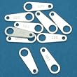 10 Sterling Silver Chain Tags For Jewelry Clasps 9mm