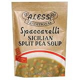 Alessi Spaccarelli Sicilian Split Pea Soup, 6-ounce Pouches (Pack of 6)