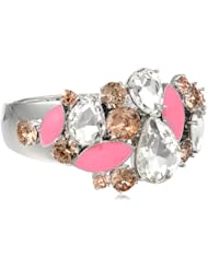 kate spade new york "Frosty Floral" Encrusted Hinge Bangle Bracelet, 2.25"