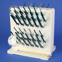 Bel-Art Scienceware 189330022 Lab-Aire II Double-Sided Non-Electric Benchtop Drying Rack, 14.75" Width x 10" Depth x 15.4" Height