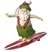Kitchen & Housewares : Santa on a Surfboard Hawaiian Christmas Ornament #947876