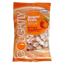 GoLightly Sugar-Free Candy, Peach and Cr?me, 3-Ounces (Pack of 12)