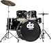 dDrum D2 Beginner 5 Piece Drum Set Midnight Black
