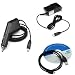 USB Data Cable + Rapid Car + Home Travel Charger for AT&T Motorola VA76r Tundra