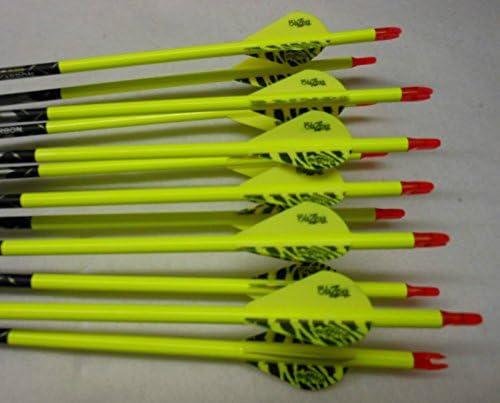 Carbon Express Piledriver Pass Thru Extreme 350 Carbon Arrows w/Blazer Vanes Wraps 1 Dz.