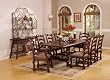 La Questa Dining Table Cottonwood & Antique Black/Bronze Finishes By Powell Furniture