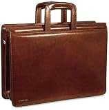 Review Jack Georges  / Jack Georges Sienna Triple Gusset Top Zip Leather Business Cases