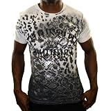 CHRISTIAN AUDIGIER Ed Hardy Metallic Python Mens T-Shirt