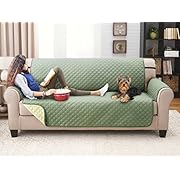 Deluxe Reversible Sofa Furniture Protector, Olive / Sage