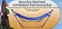 High-Grade Foldable Hammock (Blue) Folding Hammock with Carrying Bag
