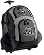 ODU Logo Rolling Backpack Deluxe Gray Old Dominion University - Our Best Backpacks Bags with Wheels or School Trolley Bags Carry-Ons - Unique Gifts