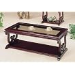18th Century Colonial Cherry Finish Wood Occasional Cocktail Coffee Table ~ visiondecor Furniture