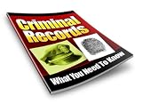 51qCZo9OqpL. SL160  Criminal Records   What You Need to Know
