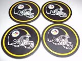 Pittsburgh Steelers Rubber Coaster Set of (4) Four