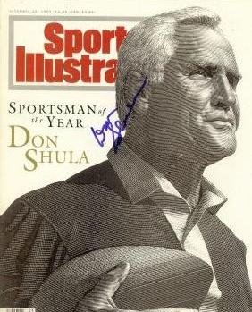 Don Shula Autographed/Hand Signed Sports Illustrated Magazine (Miami Dolphins)