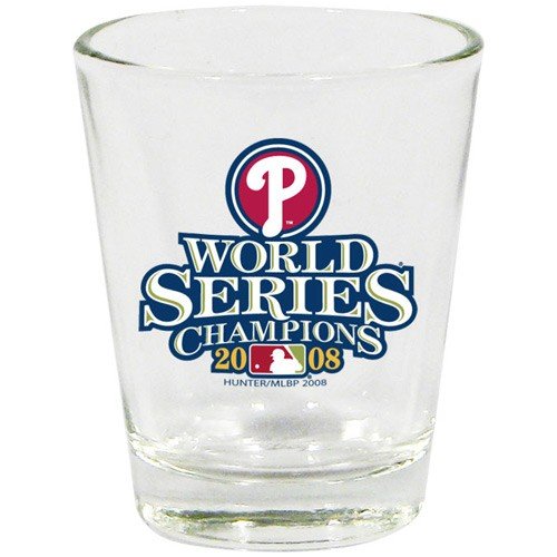 Buy Philadelphia Phillies 2008 World Series Champions 2oz. Clear Shot Glass by Football Fanatics