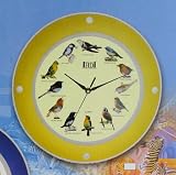 Bird Wall Mounted Clock Different Breeds Unique