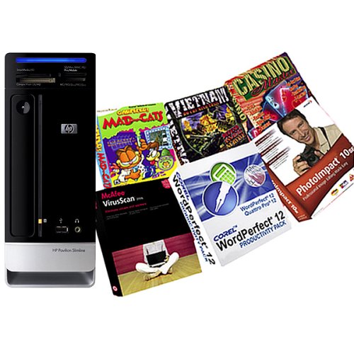 Hewlett Packard Pavilion Slimline Desktop Computer Bundle - S3020N