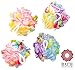 Bath Blossom Large Shower Sponge Pouf (4 Pack) - Bath Loofah Luffa - Great for Body Wash, Back and Body Scrubber - Exfoliate, Cleanse and Soothe Skin - Great Quality for Men and Women