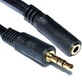 3,5 mm St�r�o Jack Vers Femelle Casque d'extension Rallonge Plaqu�s Or c�ble 1 m