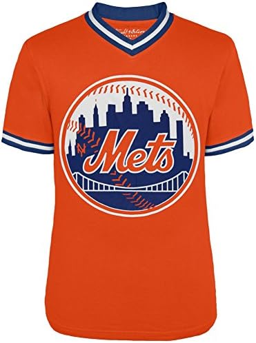 New York Mets - Logo Eephus V-Neck Jersey T-Shirt