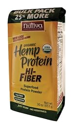 Nutiva Organic Hemp Protein + Fiber, 30-Ounce Bags