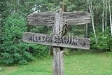 Wallmonkeys Peel and Stick Wall Decals - Wooden Sign - 72