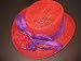 Oh!! Super Pretty!!! New...Red Hat Ladies Society...Straw Gambler W/ Rose Bow photo