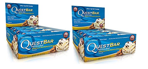 Quest nutrition protein bars,vanilla almond crunch , 2.…