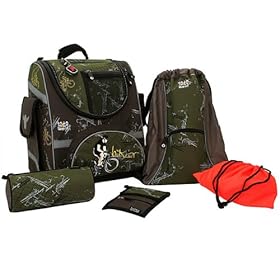 Friedrich Lederwaren 50051-8 - Set da scuola composto da zaino, zainetto, astuccio, portafoglio e sacchetto Friedrich Lederwaren 50051-8 - Set da scuola composto da zaino, zainetto, astuccio, portafoglio e sacchetto
