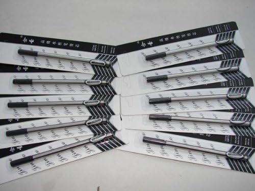 10 PCS Jinhao Black Roller Ball Pen Refills Push Type 0.5mm Point